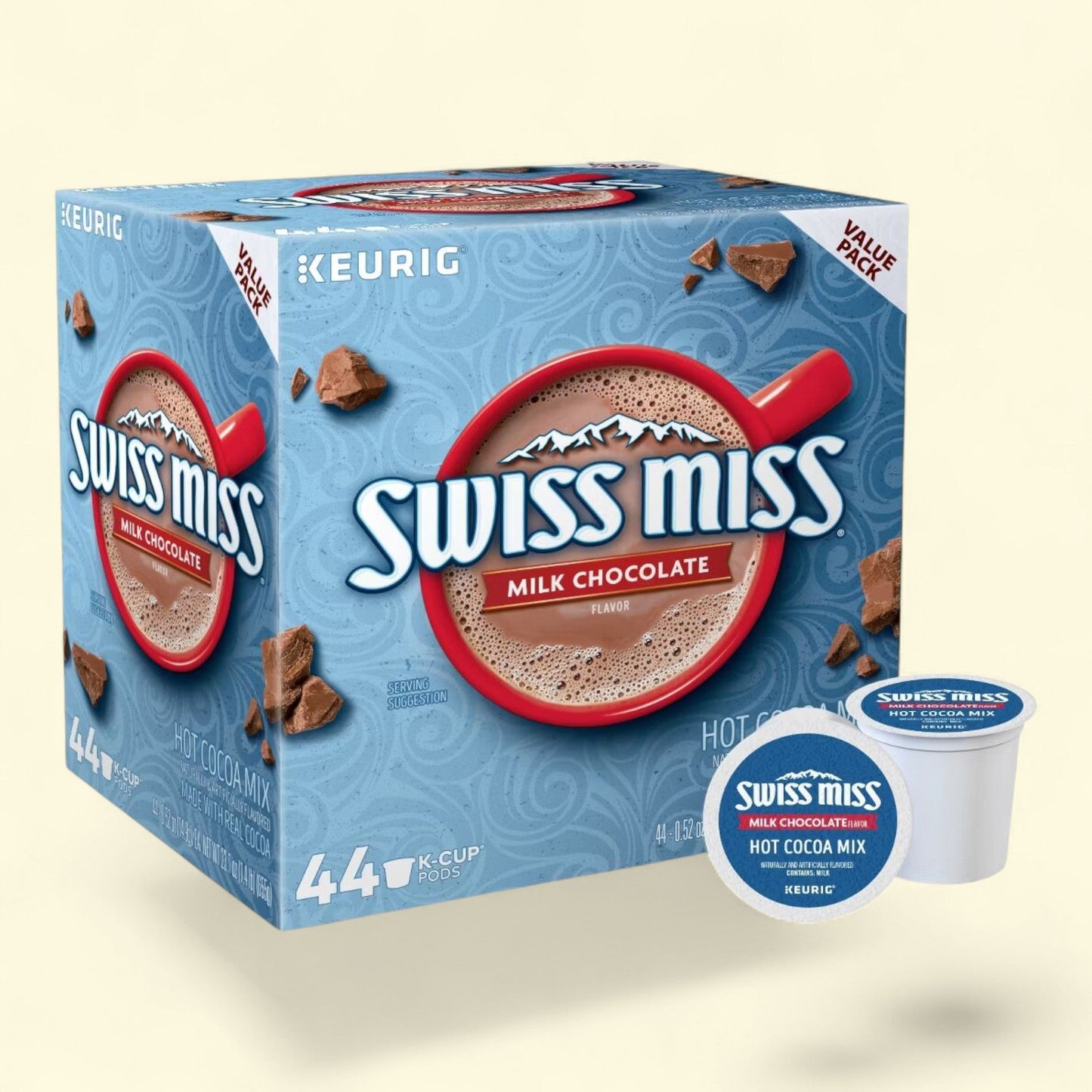 Swiss Miss Hot Cocoa Keurig K-Cup Pods, 44ct