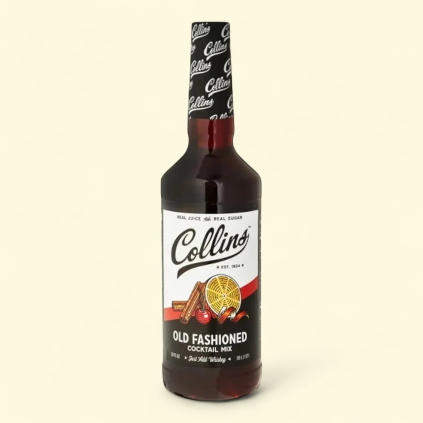 Collins Old Fashioned Cocktail Mix, 32 oz. — authentic US product shipped worldwide by Treatspree
