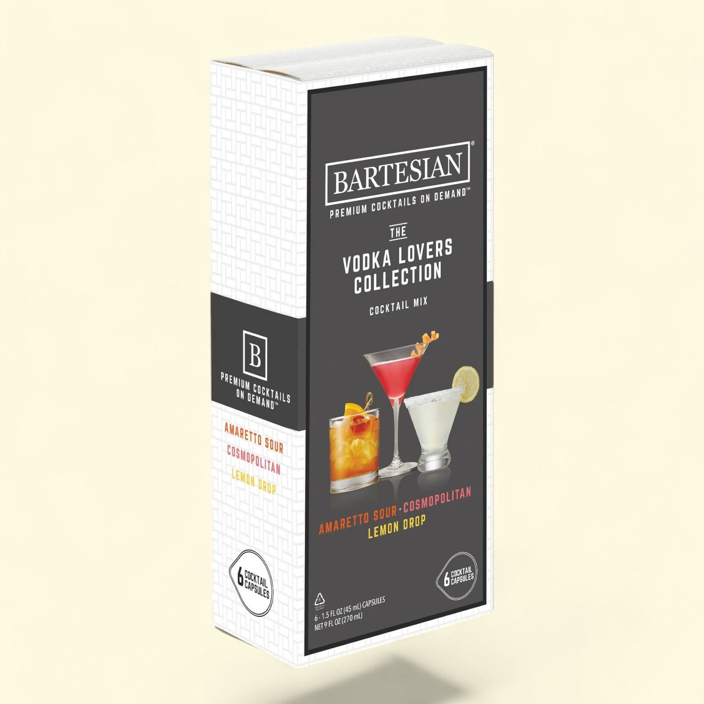 Bartesian Cocktail Mixers Capsules, Vodka Lovers, 6 Pack