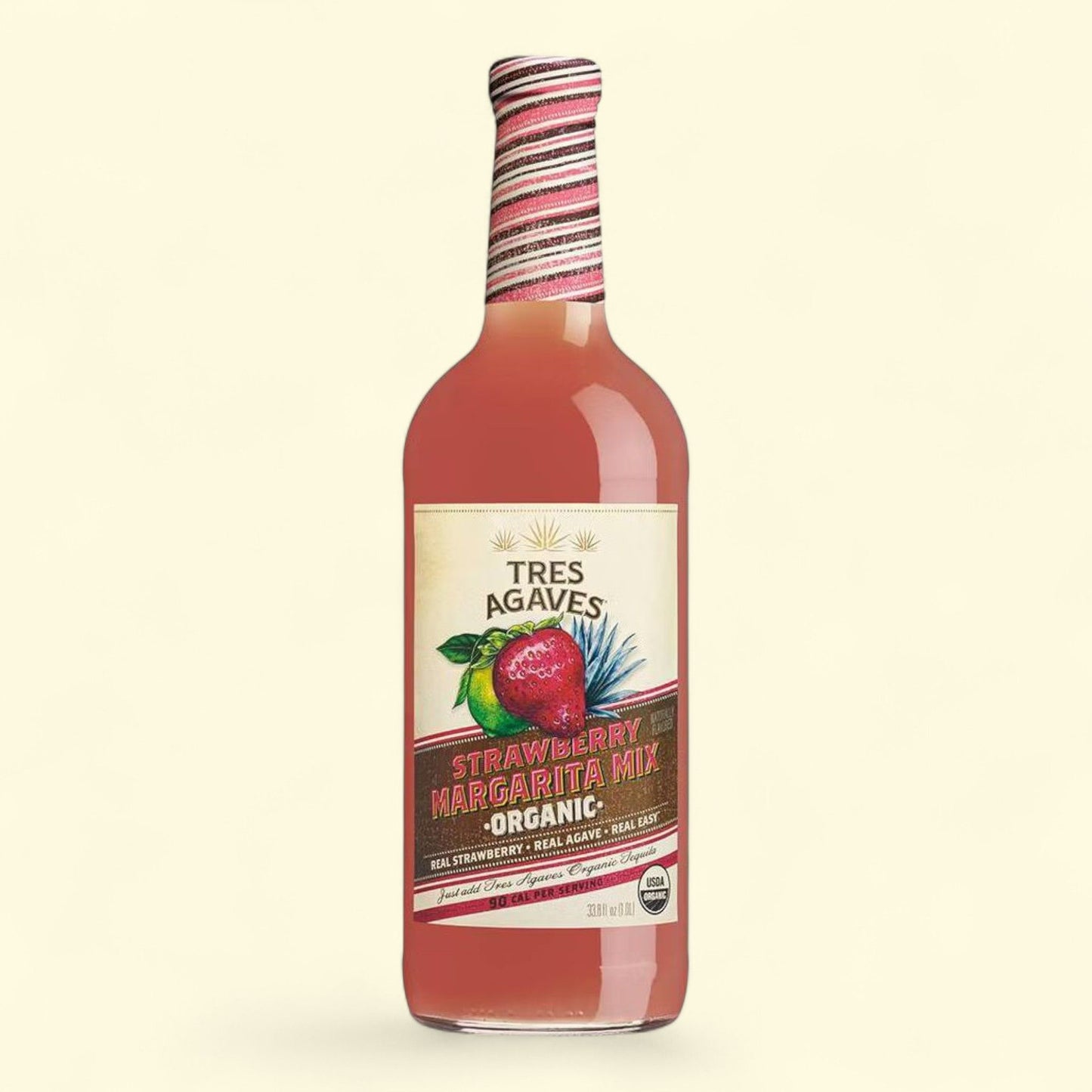 Tres Agaves Organic Strawberry Margarita Mix, 1L