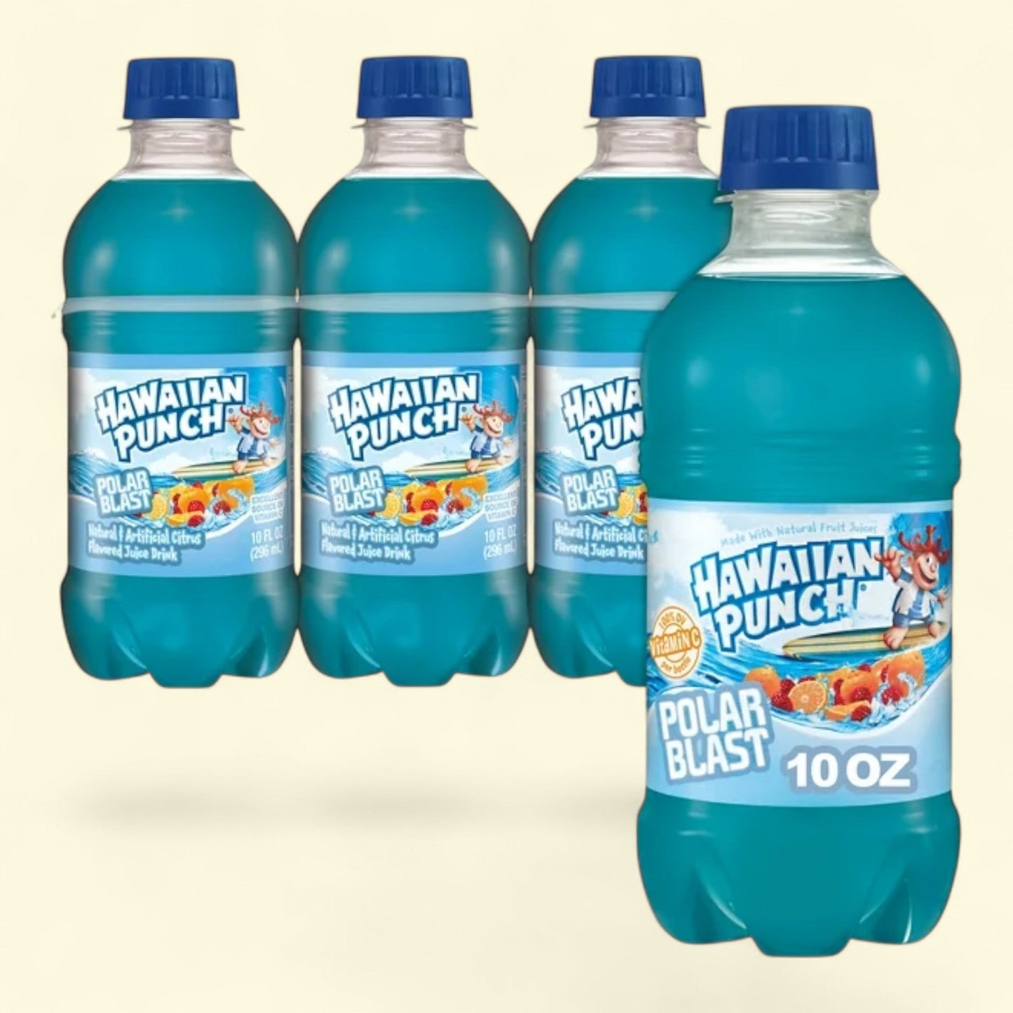 Hawaiian Punch, Polar Blast, 10 Fl Oz, 6 Count — authentic US product shipped worldwide by Treatspree