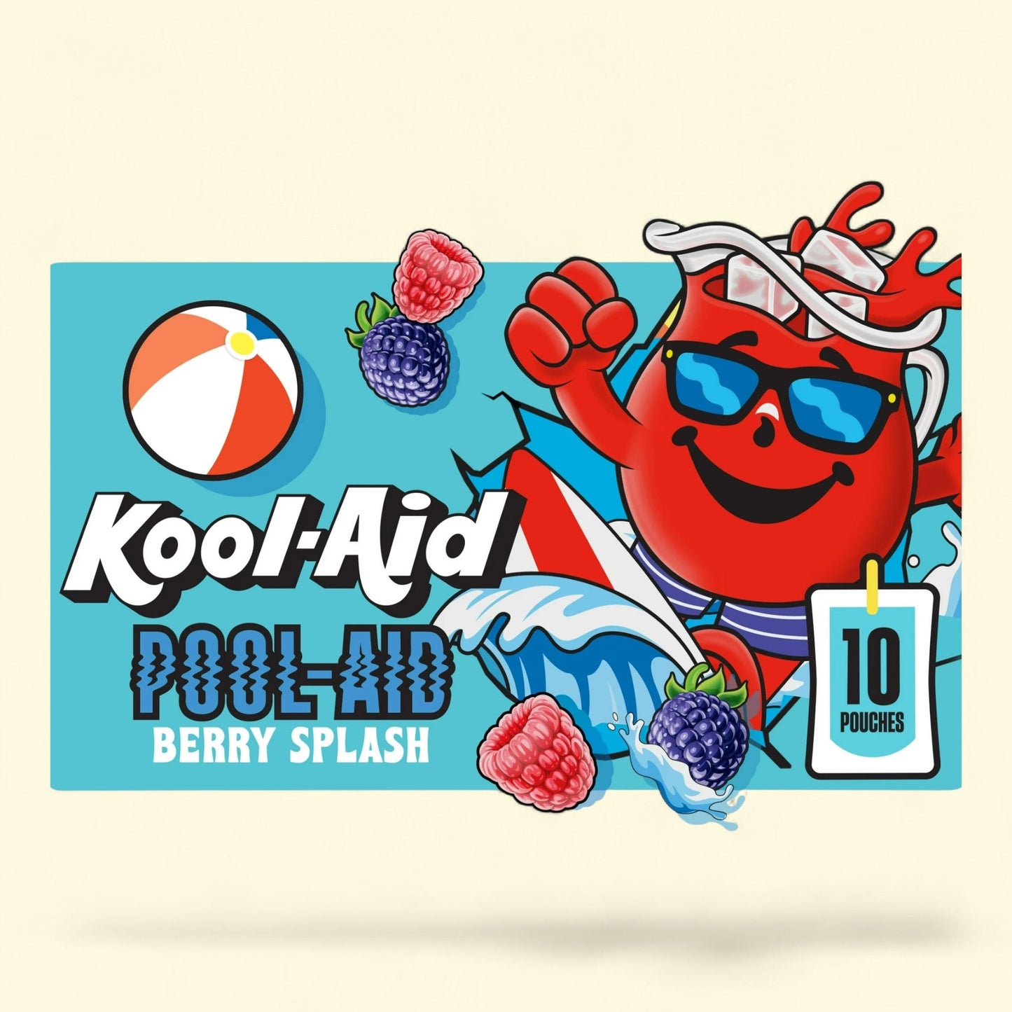 Kool Aid Jammers Boomin' Berry Kids Drink Juice Box Pouches, 10 Ct, 6 fl oz