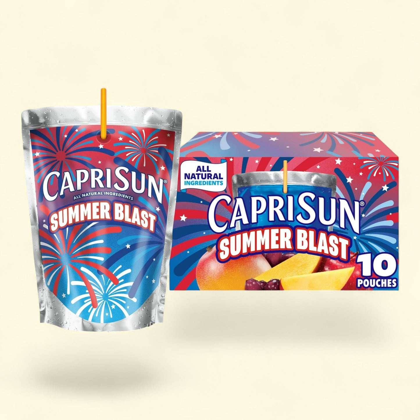 Capri Sun Summer Blast Passion Fruit Mango Juice Drink, 10 ct Box, ... — authentic US product shipped worldwide by Treatspree