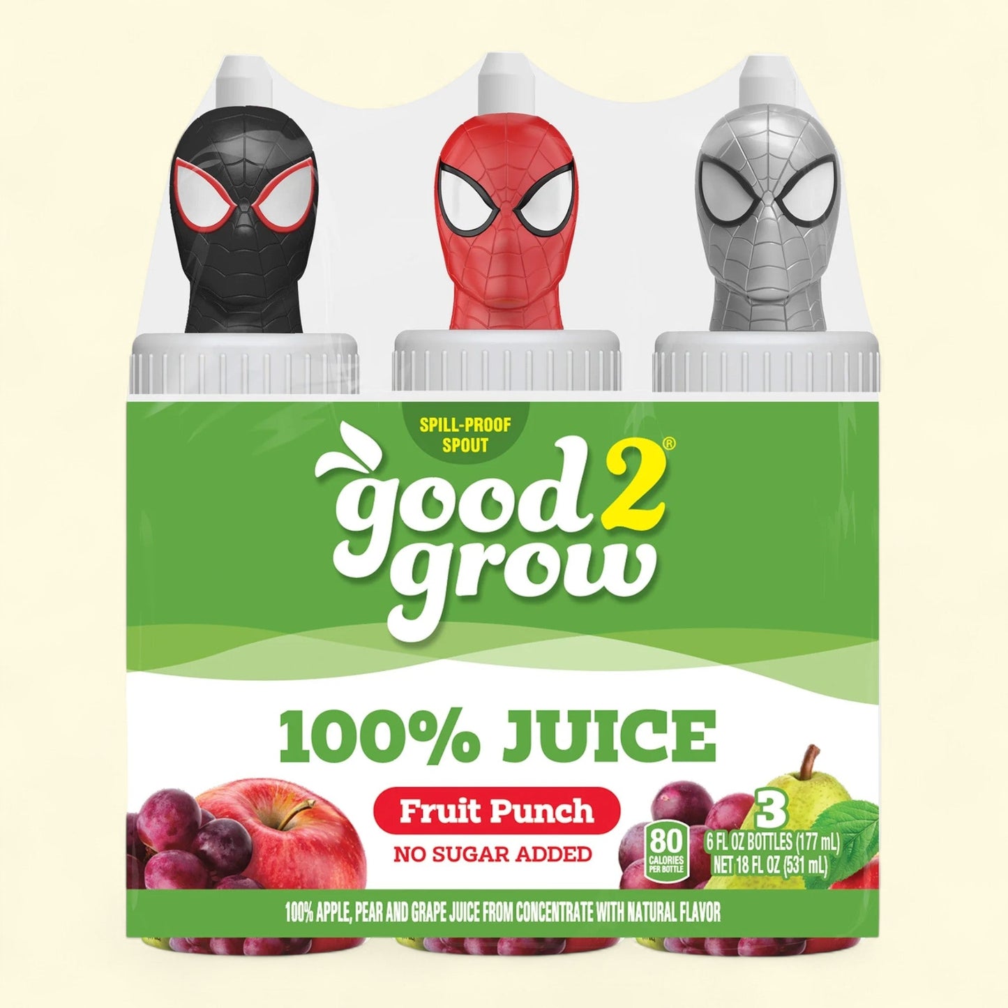 good2grow 100% Fruit Punch Juice, 6oz, 3 pack