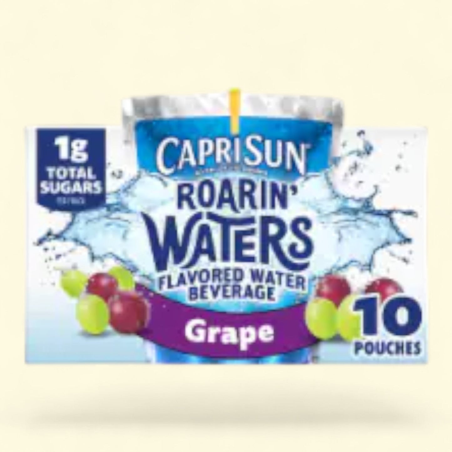 Capri Sun Roarin' Waters Grape Geyser, 10-Count