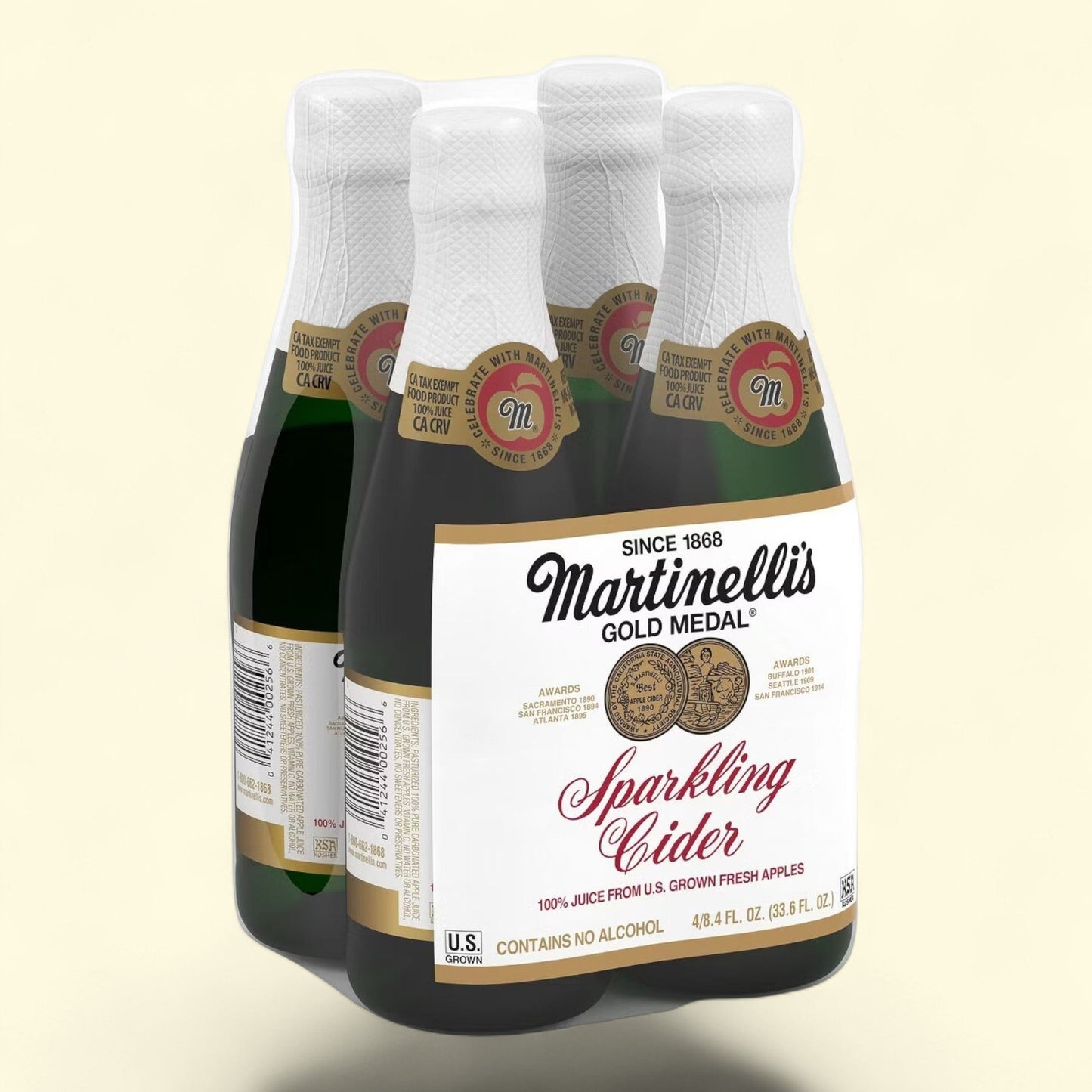 Martinelli's Sparkling Cider, 4pk/8.4 fl oz