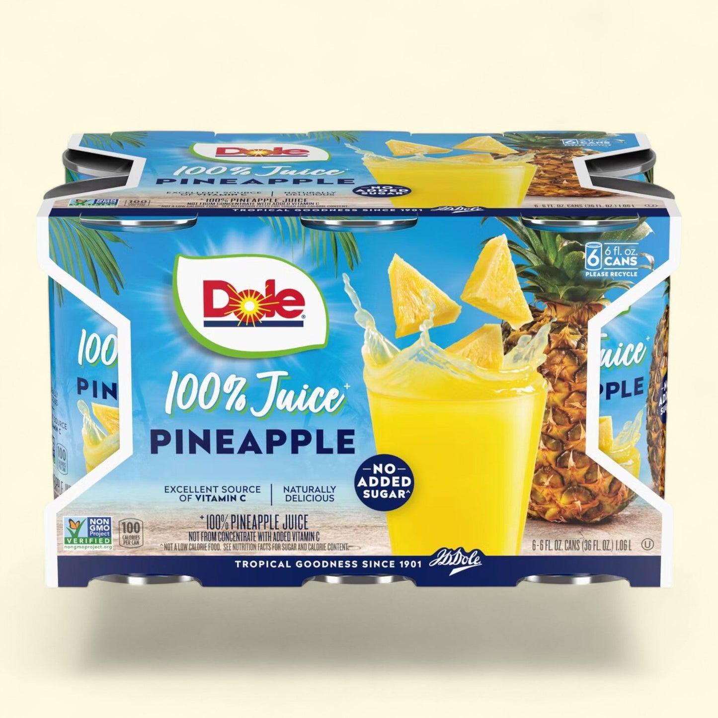 Dole Pineapple Juice, 6pk/6 fl oz