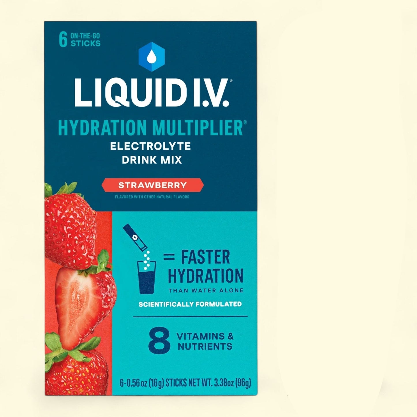 Liquid I.V. Hydration Multiplier, Strawberry, 6 Ct