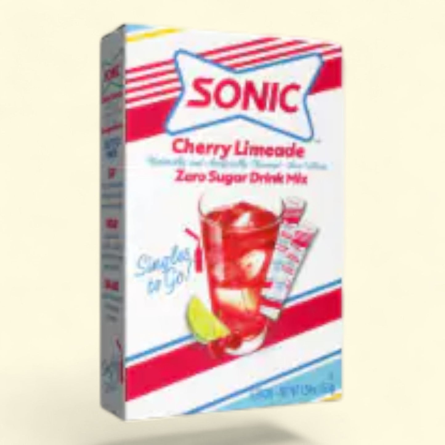 Sonic Singles to Go Zero Sugar Cherry Limeade Drink Mix Packets, 6 pk