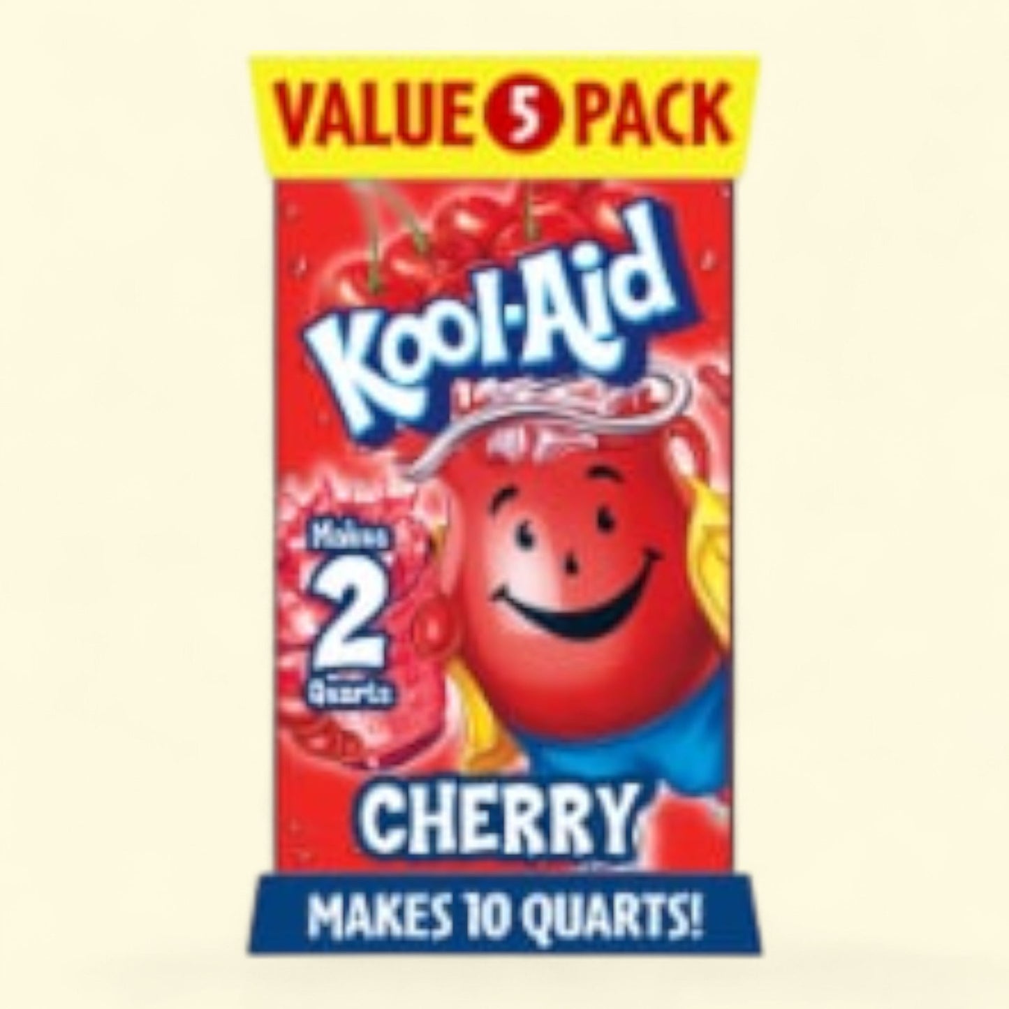 Kool-Aid Zero Sugar Cherry Drink Mix, Value 5 packets — authentic US product shipped worldwide by Treatspree