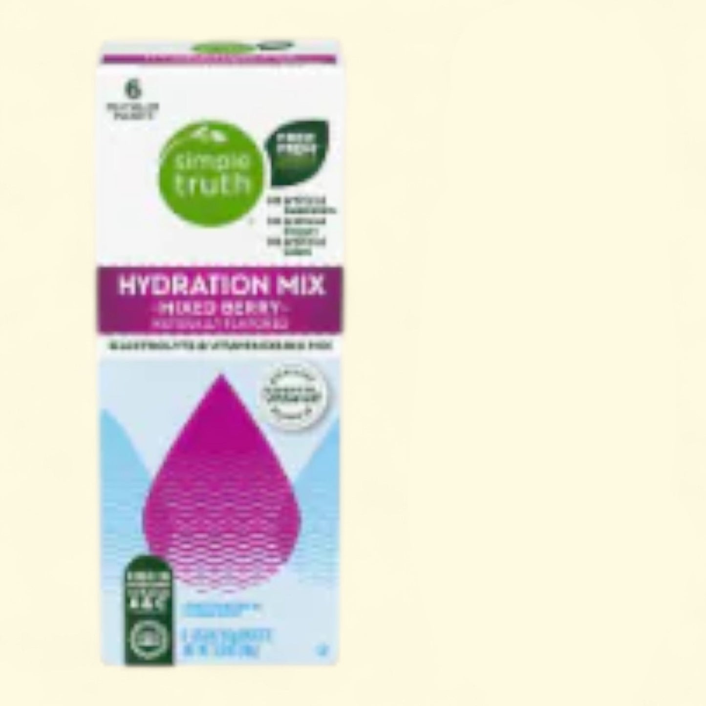 Simple Truth, Electrolyte Mixed Berry Drink Mix Packets, 6.7 oz