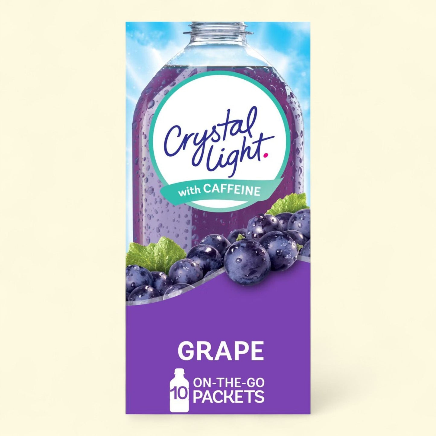 Crystal Light Grape Energy Drink Mix, 10pk/0.11oz Stix