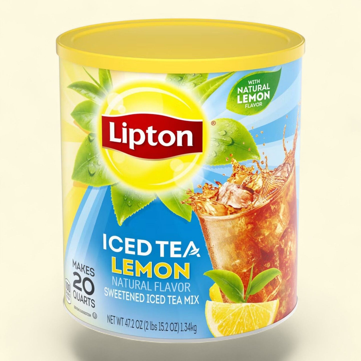 Lipton Lemon Iced Tea Mix, 47.2oz