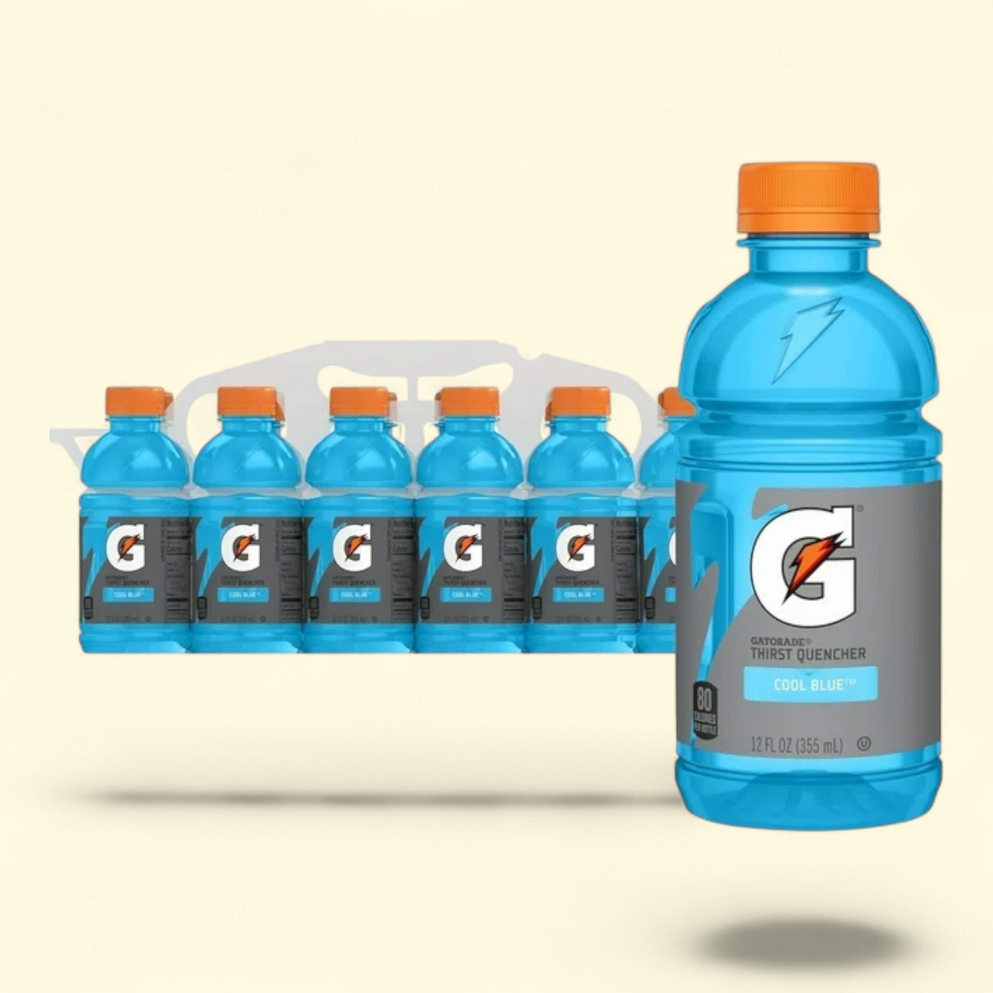 Gatorade Thirst Quencher Cool Blue Sports Drink, 12 fl oz, 12 Count