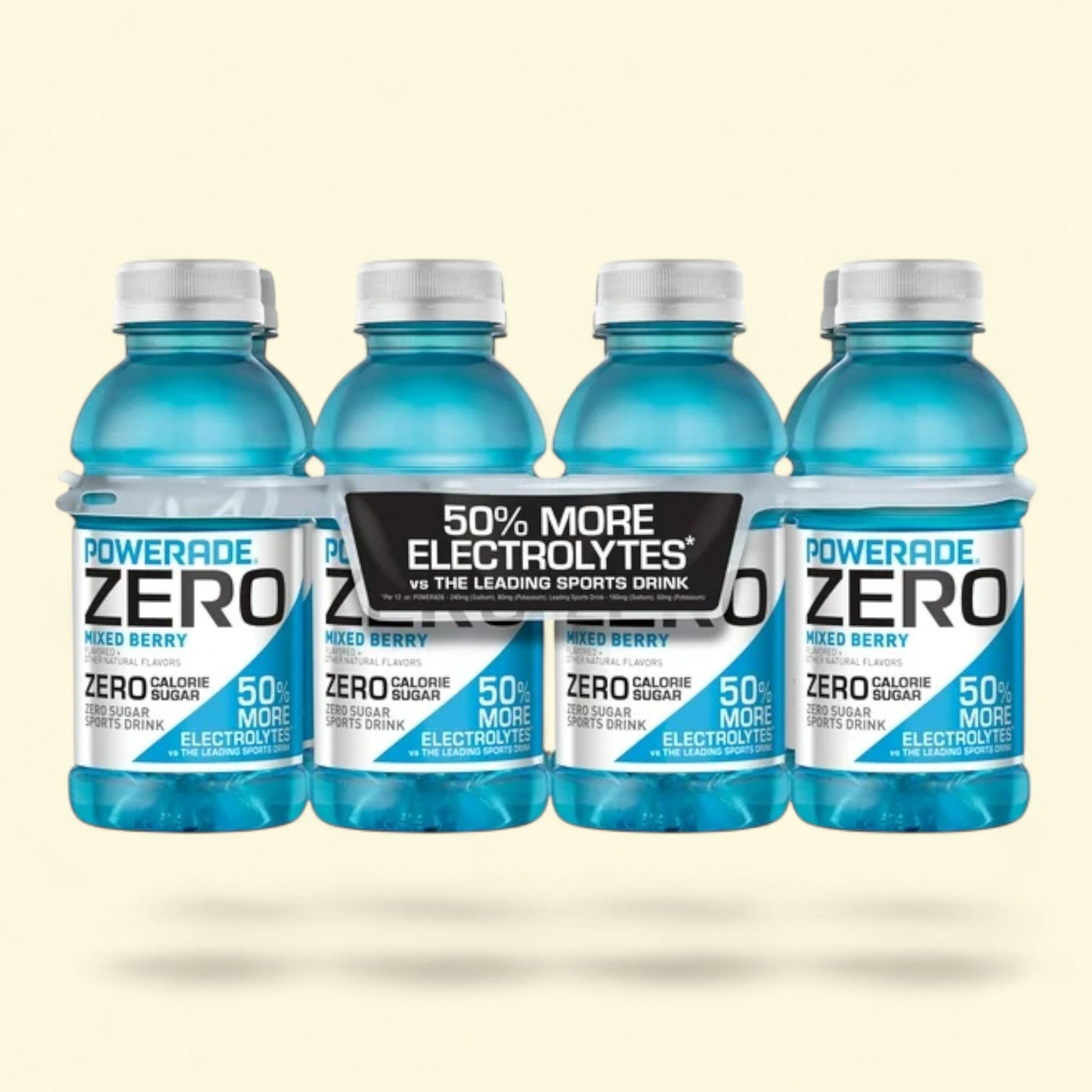 POWERADE Zero Mixed Berry Electrolyte Sports Drink, 12 fl oz, 8 Count — authentic US product shipped worldwide by Treatspree