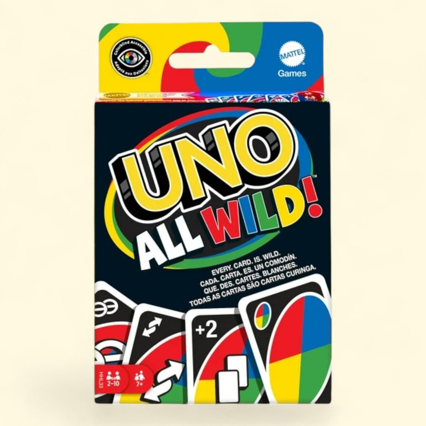 UNO All Wild Card Game, Family Night, 1 ct — authentic US product shipped worldwide by Treatspree