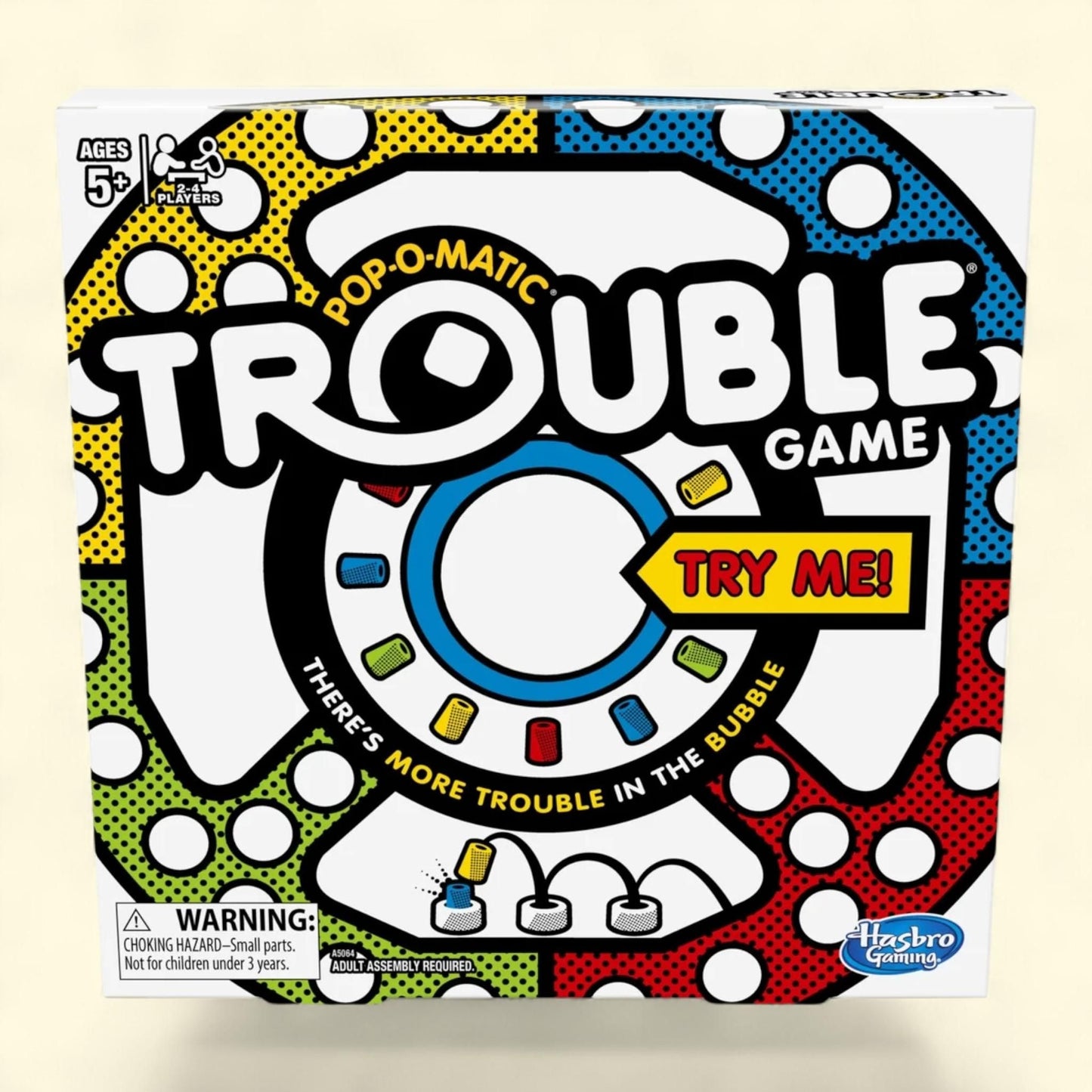 Hasbro Trouble Board Game, 2 to 4 Players, Ages 5+