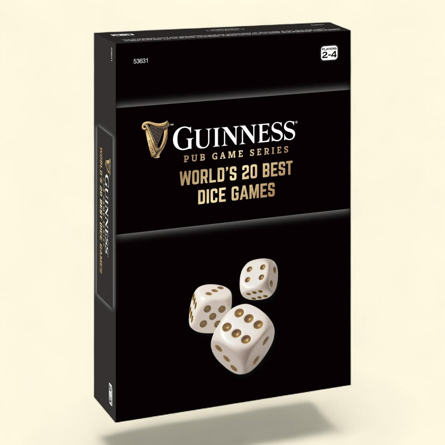 Front Porch Classics, Guinness Pub Games Series World's 20 Best Dice Games, Traditional Pub Dice Game, Officially Licensed, 1 ct