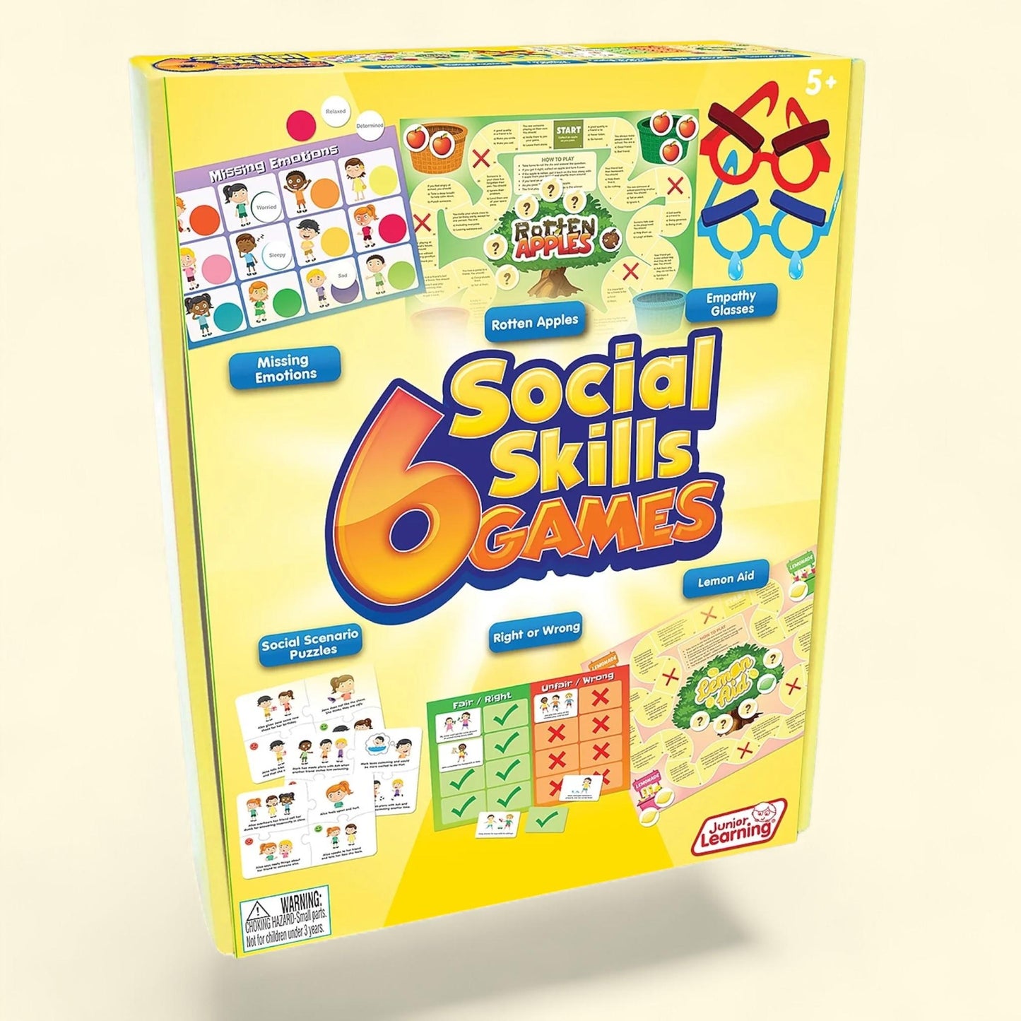 Junior Learning Social Skills Games, 6-Pack — authentic US product shipped worldwide by Treatspree