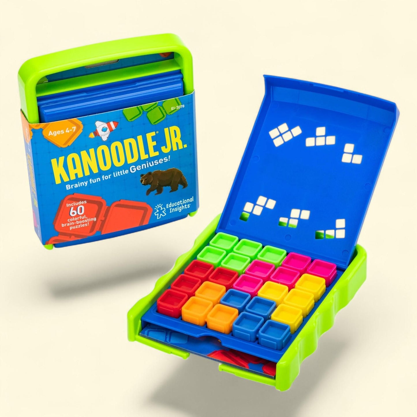 Educational Insights Kanoodle Jr, Plastic Puzzle Game, Ages 4+