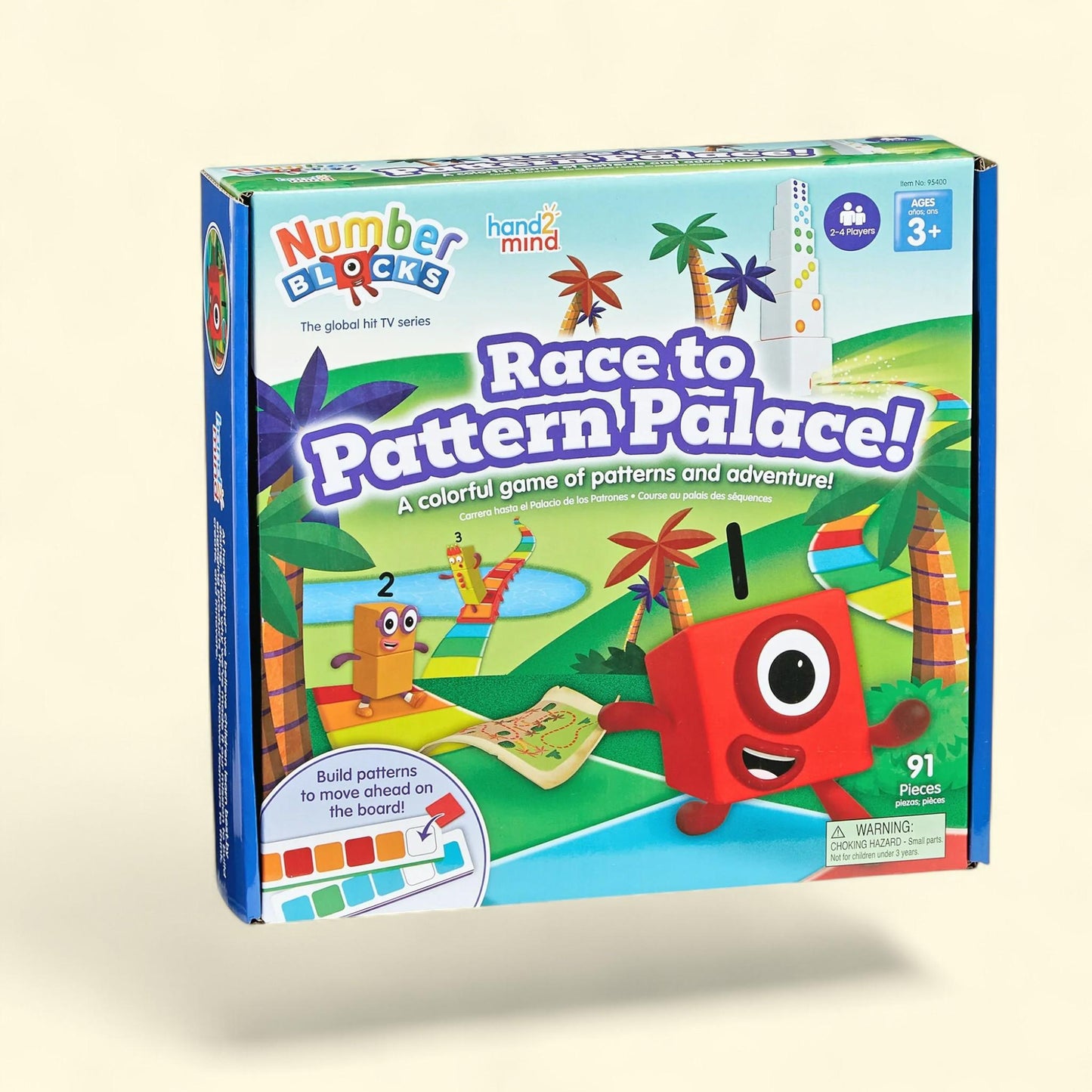 hand2mind Numberblocks Race to Pattern Palace, Mathematics and Counting Toys, 1 count