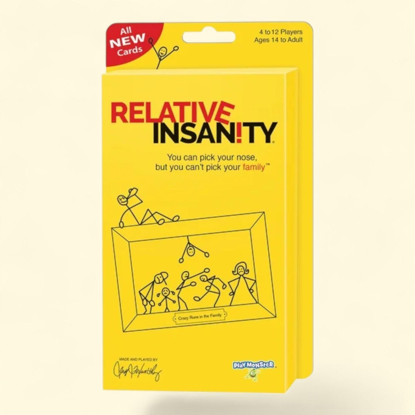 Playmonster Relative Insanity Card Game, 1 count — authentic US product shipped worldwide by Treatspree
