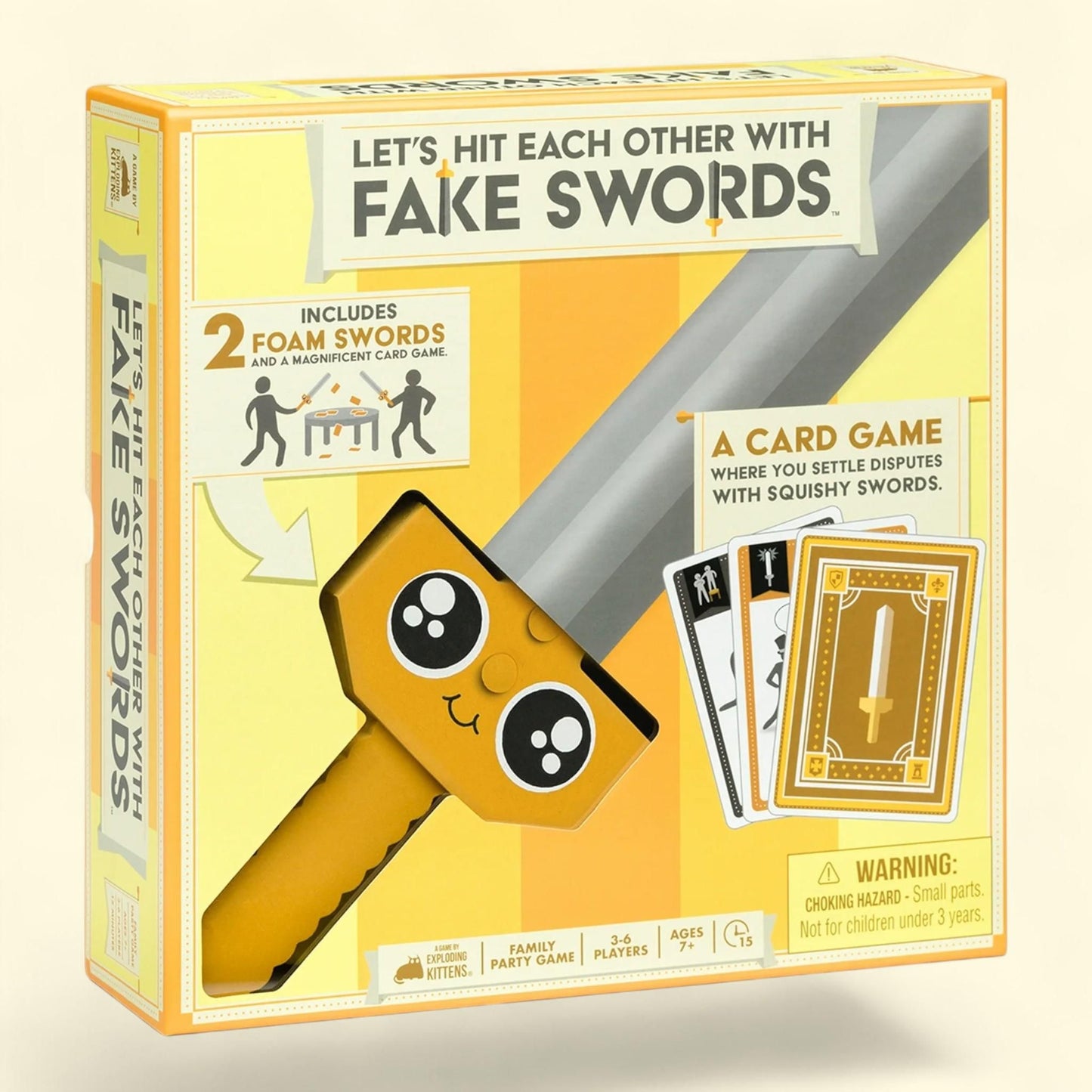 Exploding Kittens Card Game, 3-6 Players, Ages 7+, 15 Minutes to Play