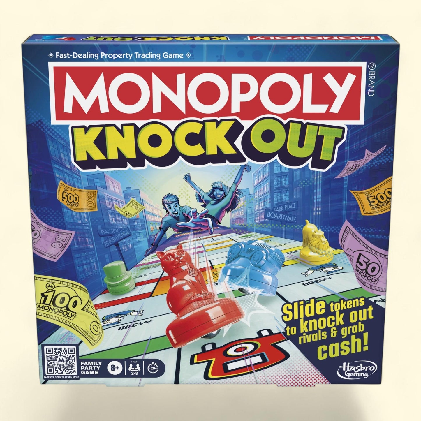 Monopoly Knockout Family Party Game, 20 Mins