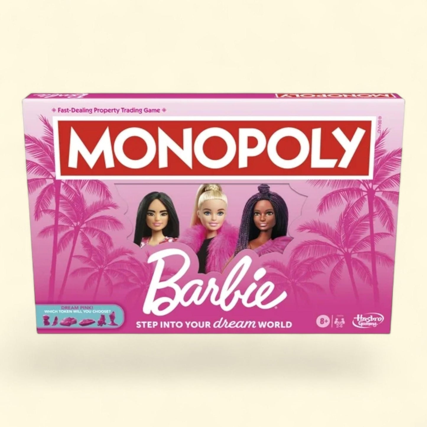 Monopoly: Barbie Edition Board Game, 2-6 Players, Ages 8+