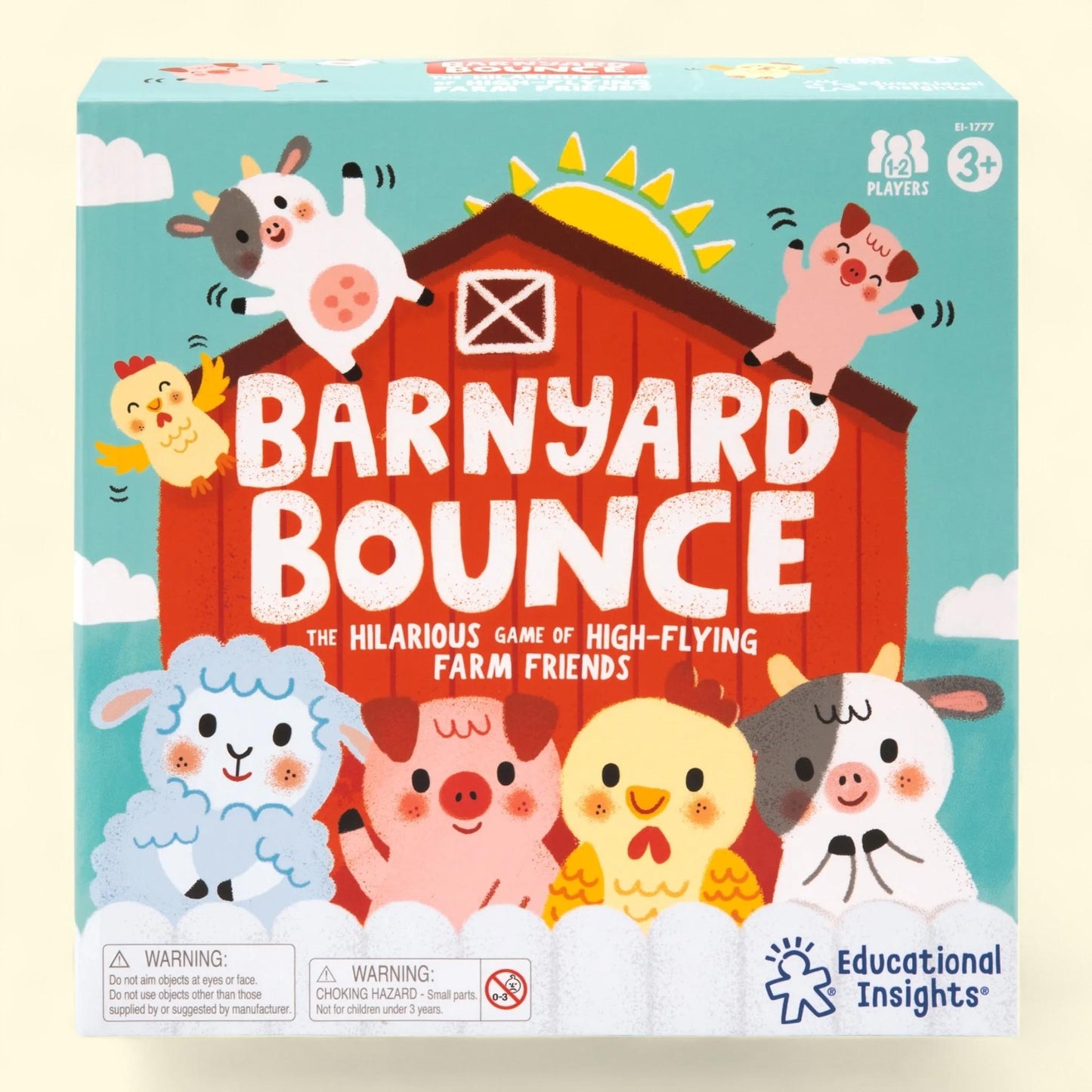 Educational Insights Barnyard Bounce Game, Preschool Memory & Matching Game, Ages 3+