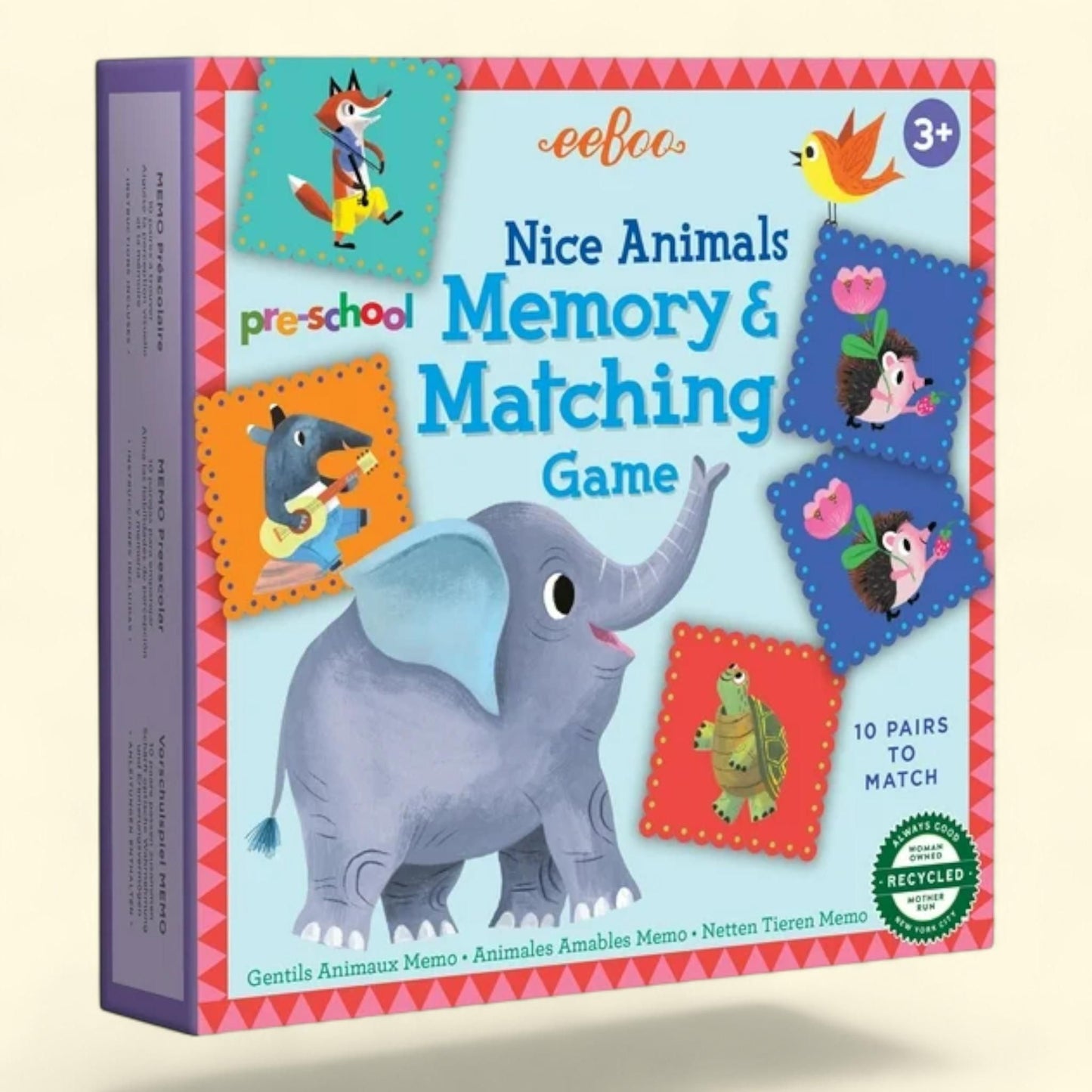 eeBoo Nice Animals Memory and Matching Game, Ages 3+