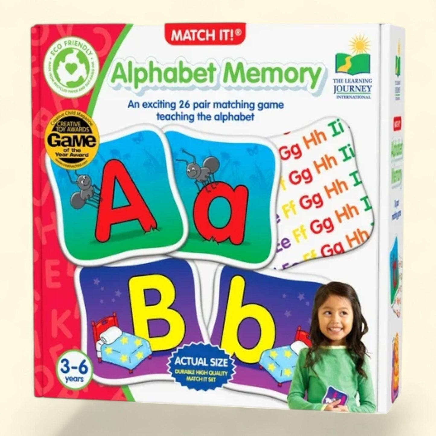 The Learning Journey Match It! Memory, Alphabet, 1 count