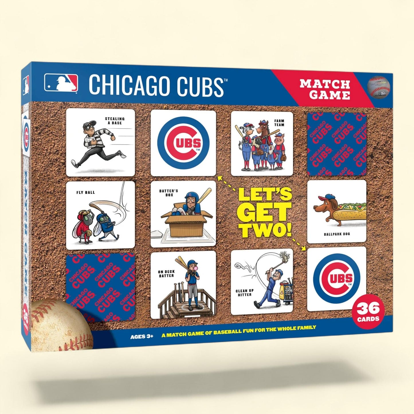 YouTheFan MLB Chicago Cubs Memory Match Game, 1 count