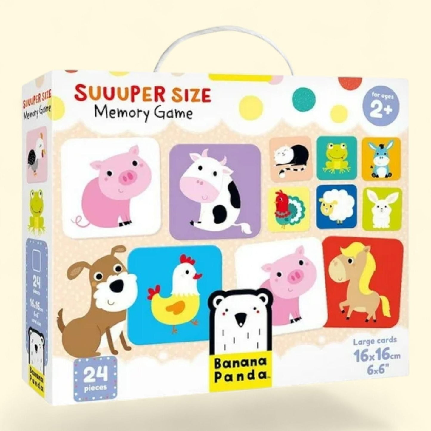 Banana Panda - Suuuper Size Memory Game, Jumbo - 2 Years & up, Multicolor