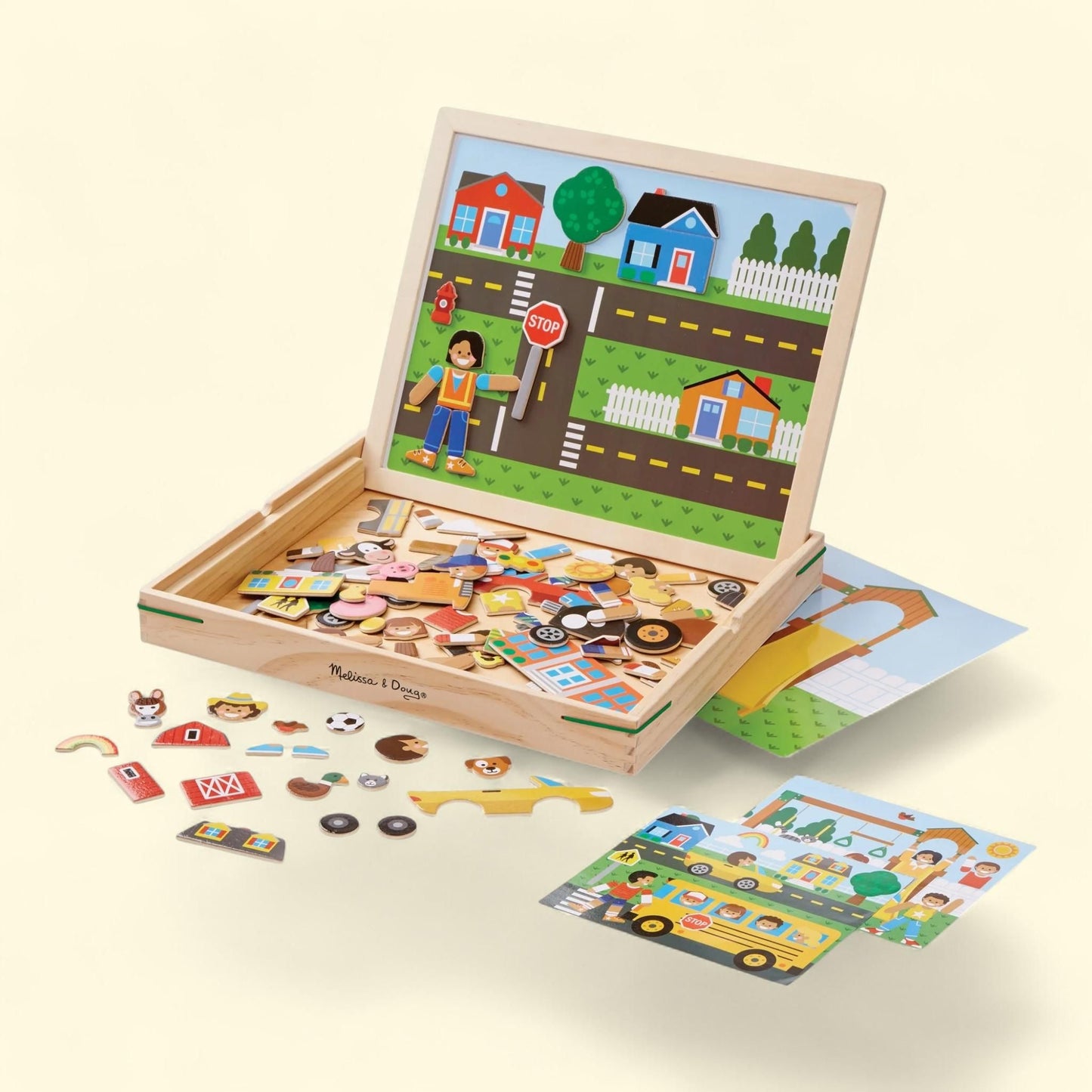 Melissa & Doug Magnetic Matching Picture Game, 119 Magnets, Scene Cards, 1 count