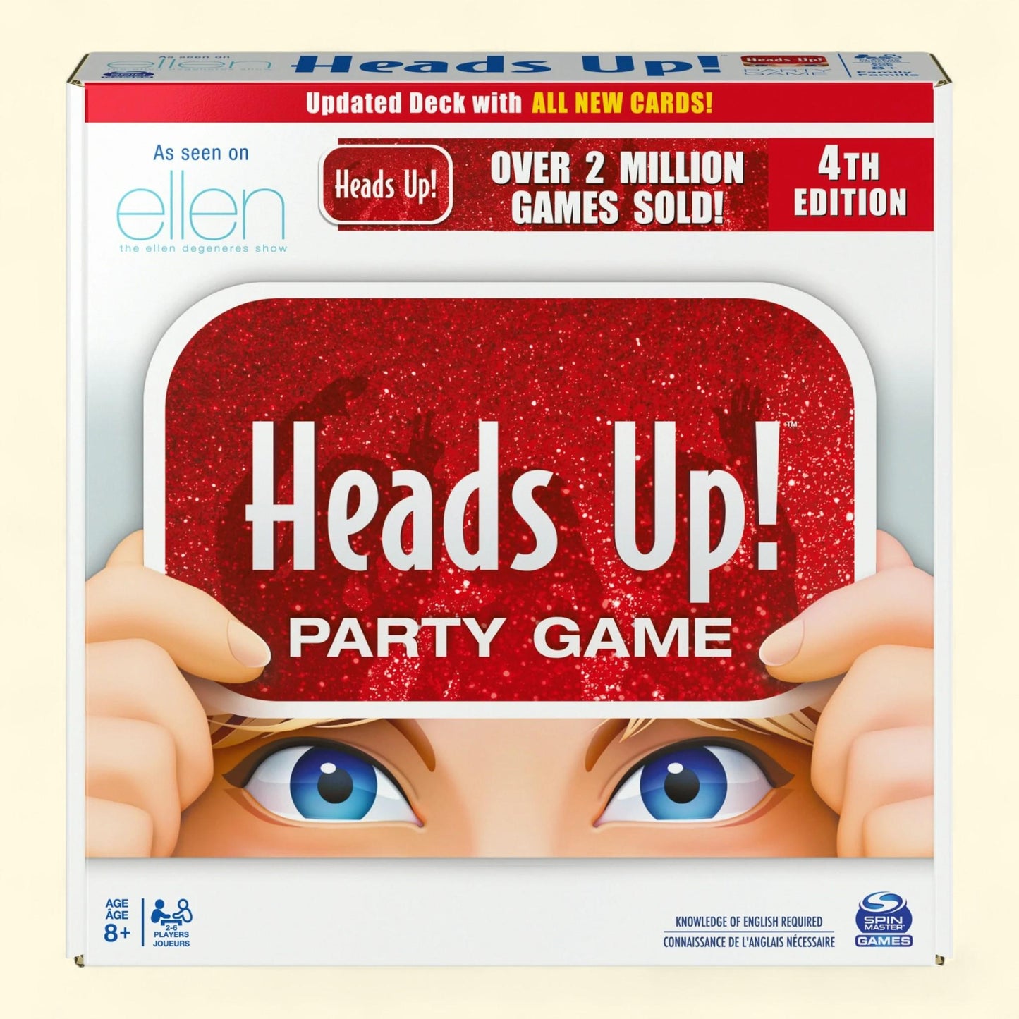 Spin Master Games, Heads Up! Party Game, 4th Edition, Ages 8+