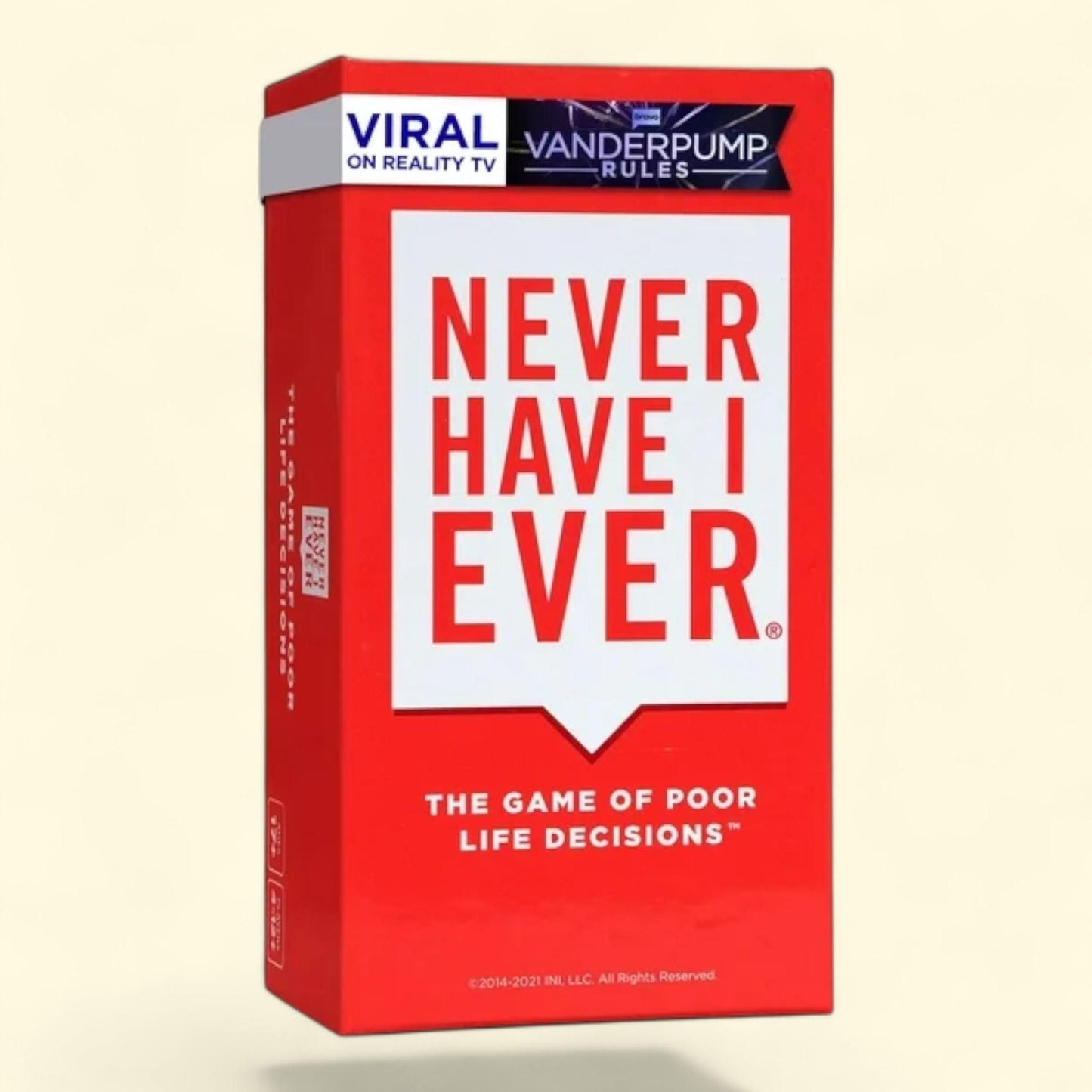 Never Have I Ever, The Game of Poor Life Decisions, Hilarious and Revealing Party Card Game for Adults, 1 count