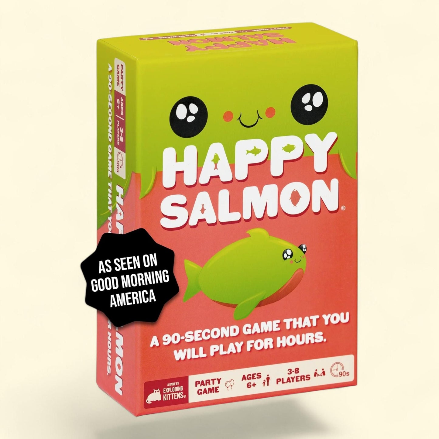 Exploding Kittens Happy Salmon, 90 Second Party Game, 1 count