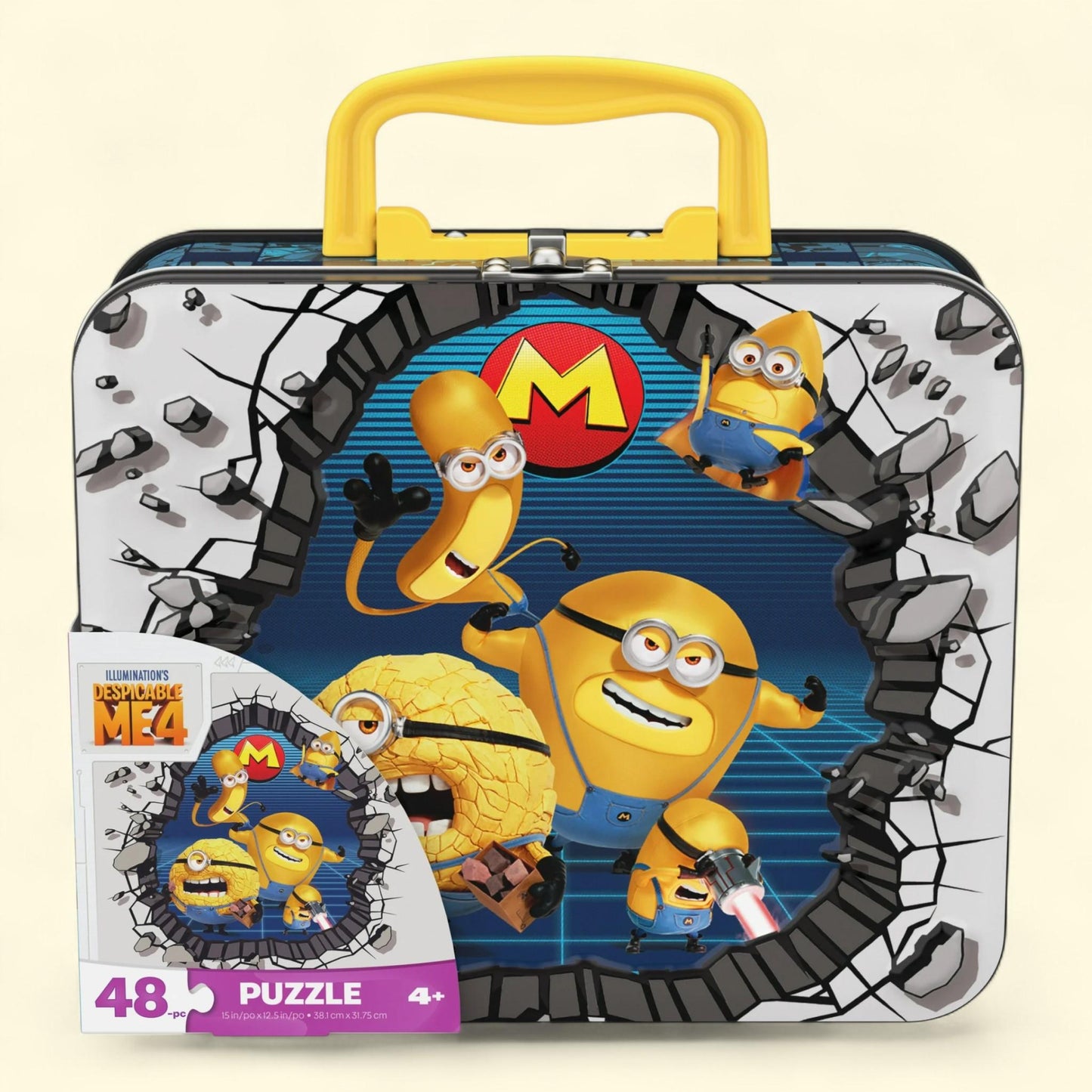 Despicable Me Minions 48-Piece Puzzle, Tin with Handle, Ages 4+