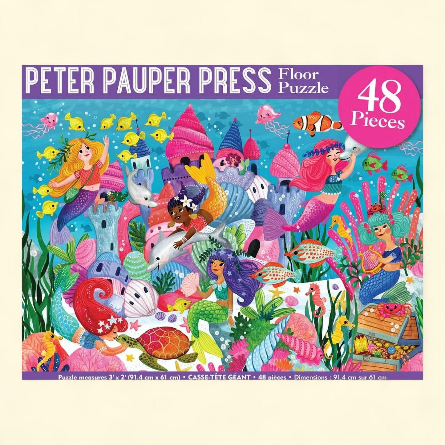 Mermaid Adventure Floor Puzzle, Kids, Size