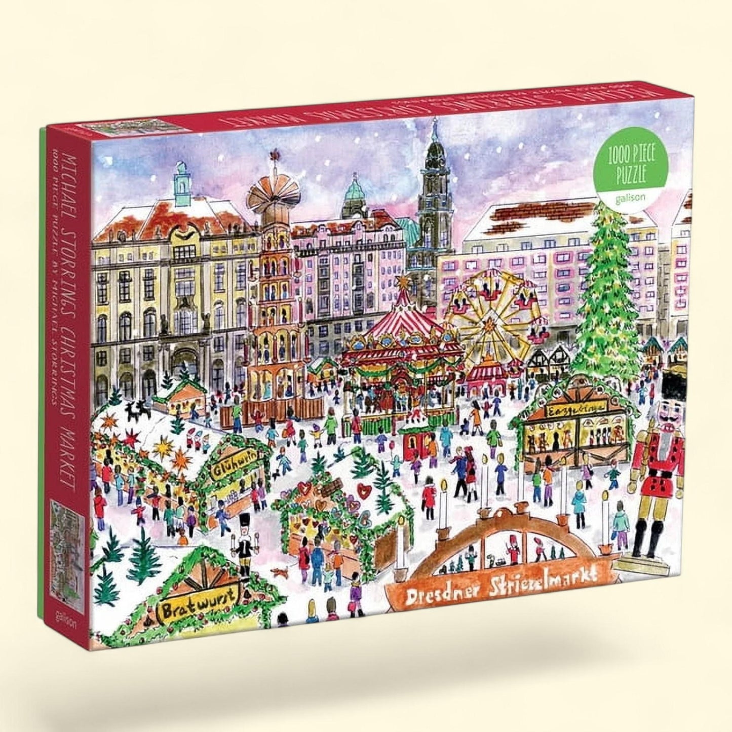 Michael Storrings Christmas Market in Dresden 1000 Piece Puzzle --> Michael Storrings Puzzle, 1000 Pieces