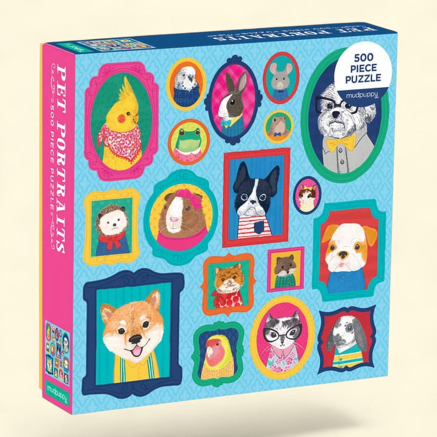 Mudpuppy Pet Portraits 500 Piece Jigsaw Puzzle