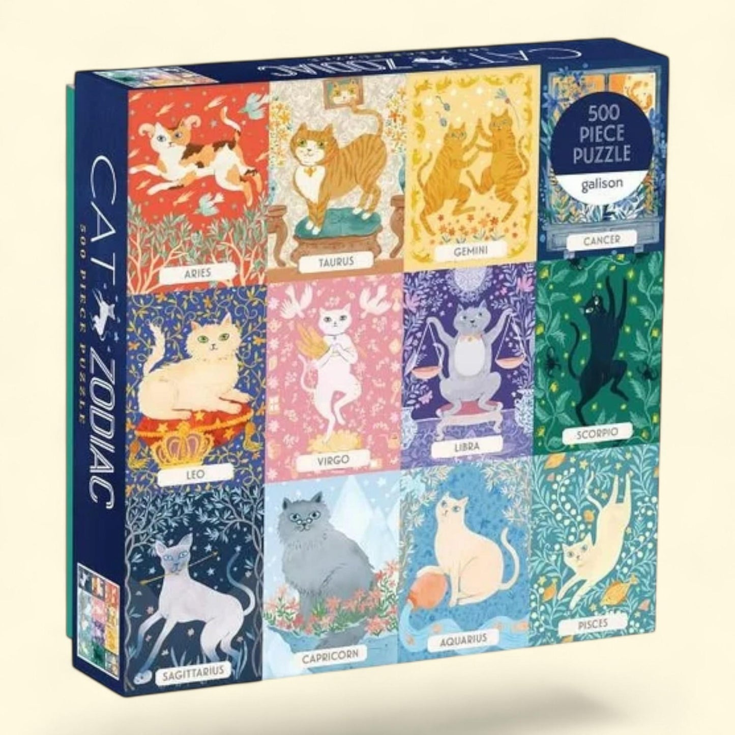 Galison Cat Zodiac 500 Piece Jigsaw Puzzle
