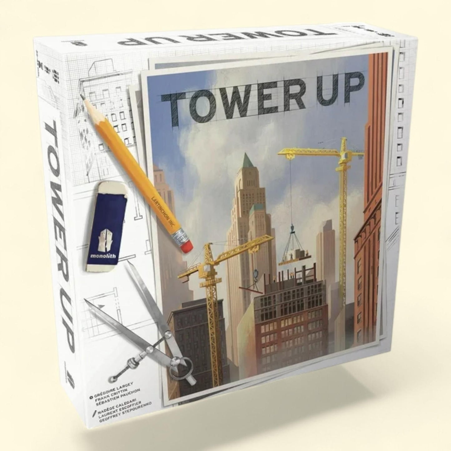 Monolith Board Games: Tower Up, City Building Board Game, Family, Ages 8+, 2-4 Players, 30 Min