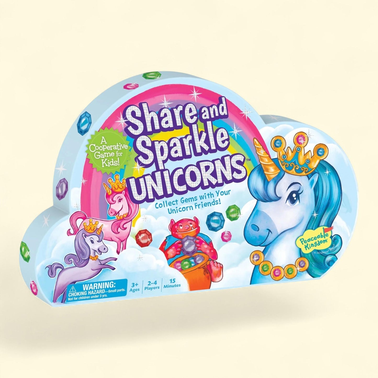 Peaceable Kingdom Share and Sparkle Unicorns Cooperative Strategy G... — authentic US product shipped worldwide by Treatspree