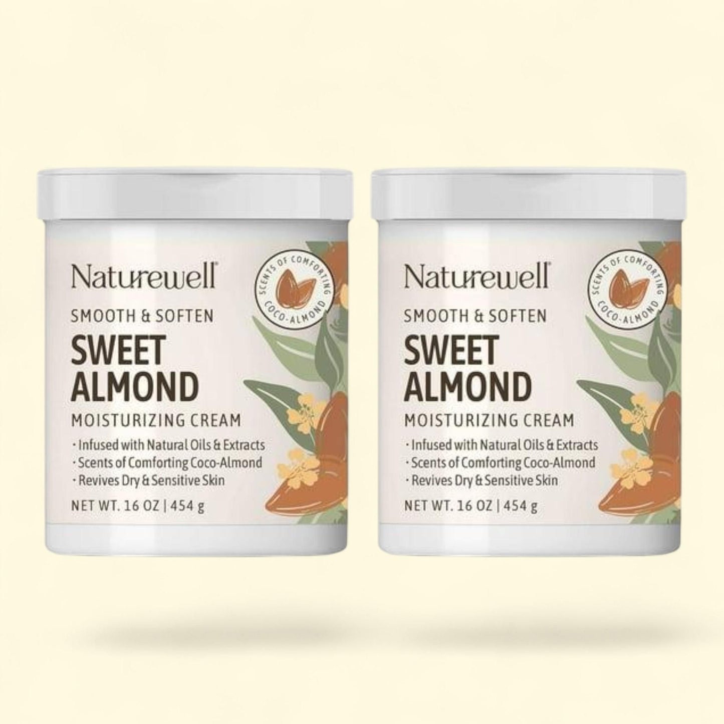 NatureWell Sweet Almond Moisturizing Cream, 16 oz., 2 pk.