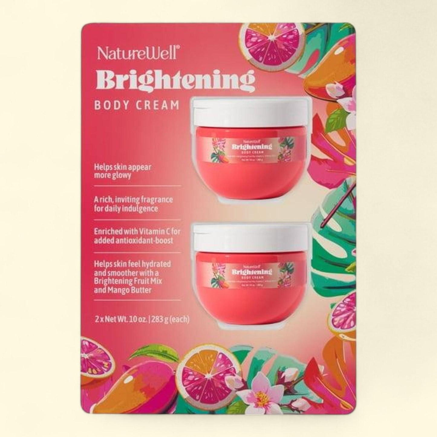 Crème éclaircissante pour le corps NatureWell, 300 ml