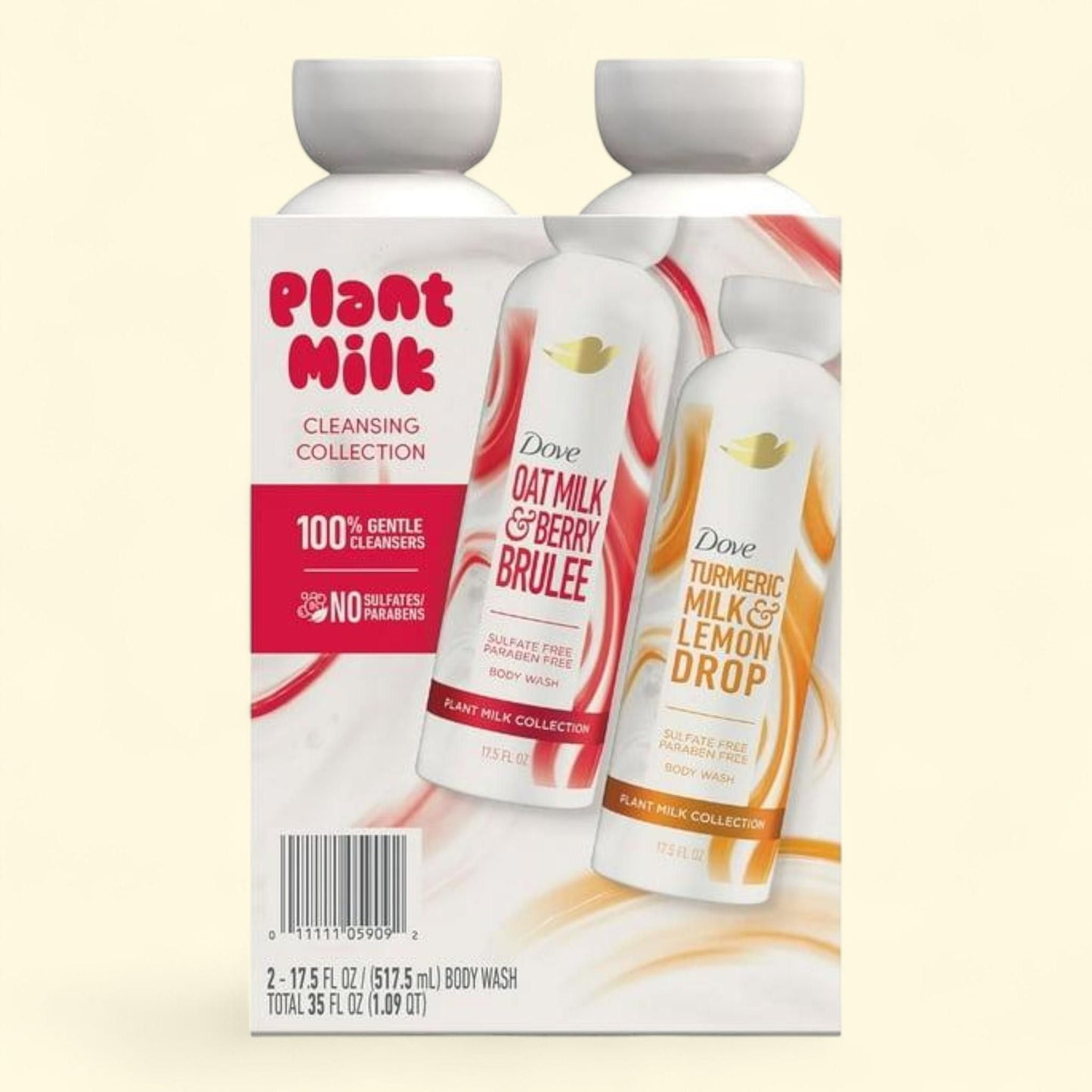 Dove Body Wash, 17.5 fl. oz., 2 pk.