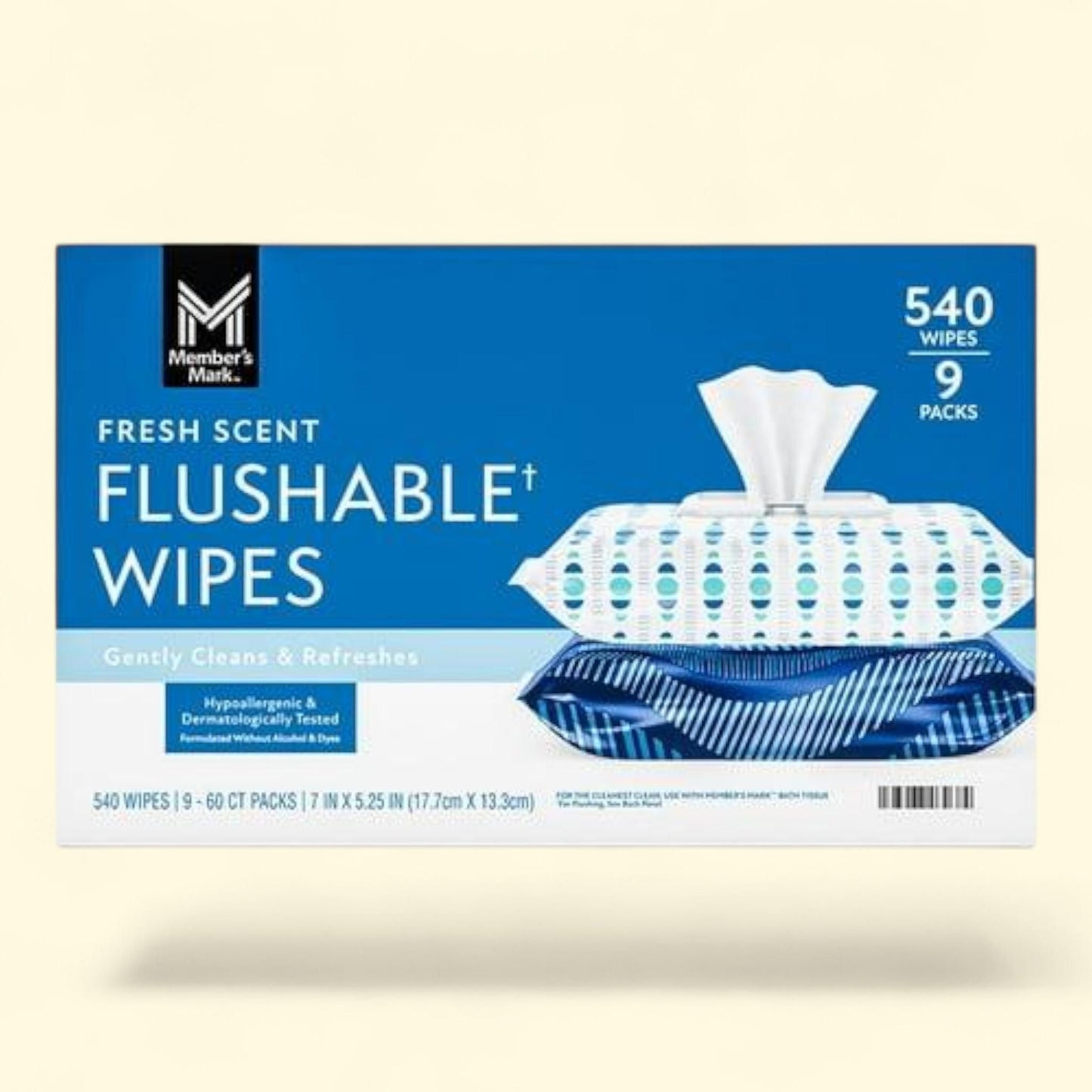 Member's Mark Flushable Wipes, 540 ct.