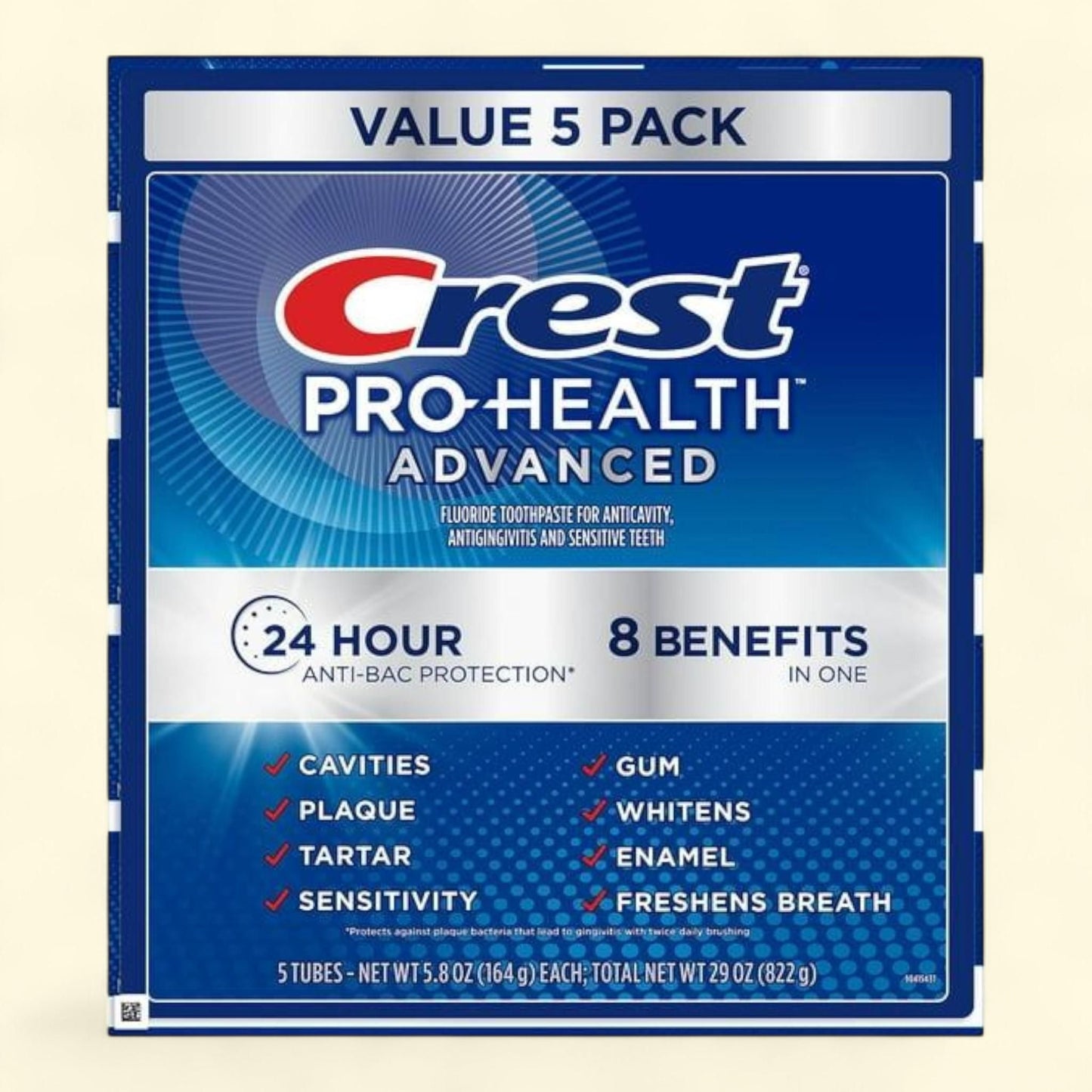 Crest Pro-Health Toothpaste, 5.8 oz., 5 pk.
